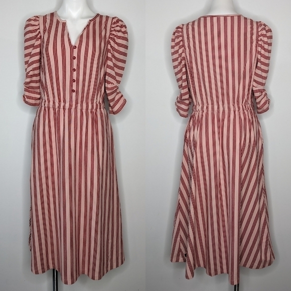 Matilda Jane Dresses & Skirts - Matilda Jane McIntosh red pink striped dress S